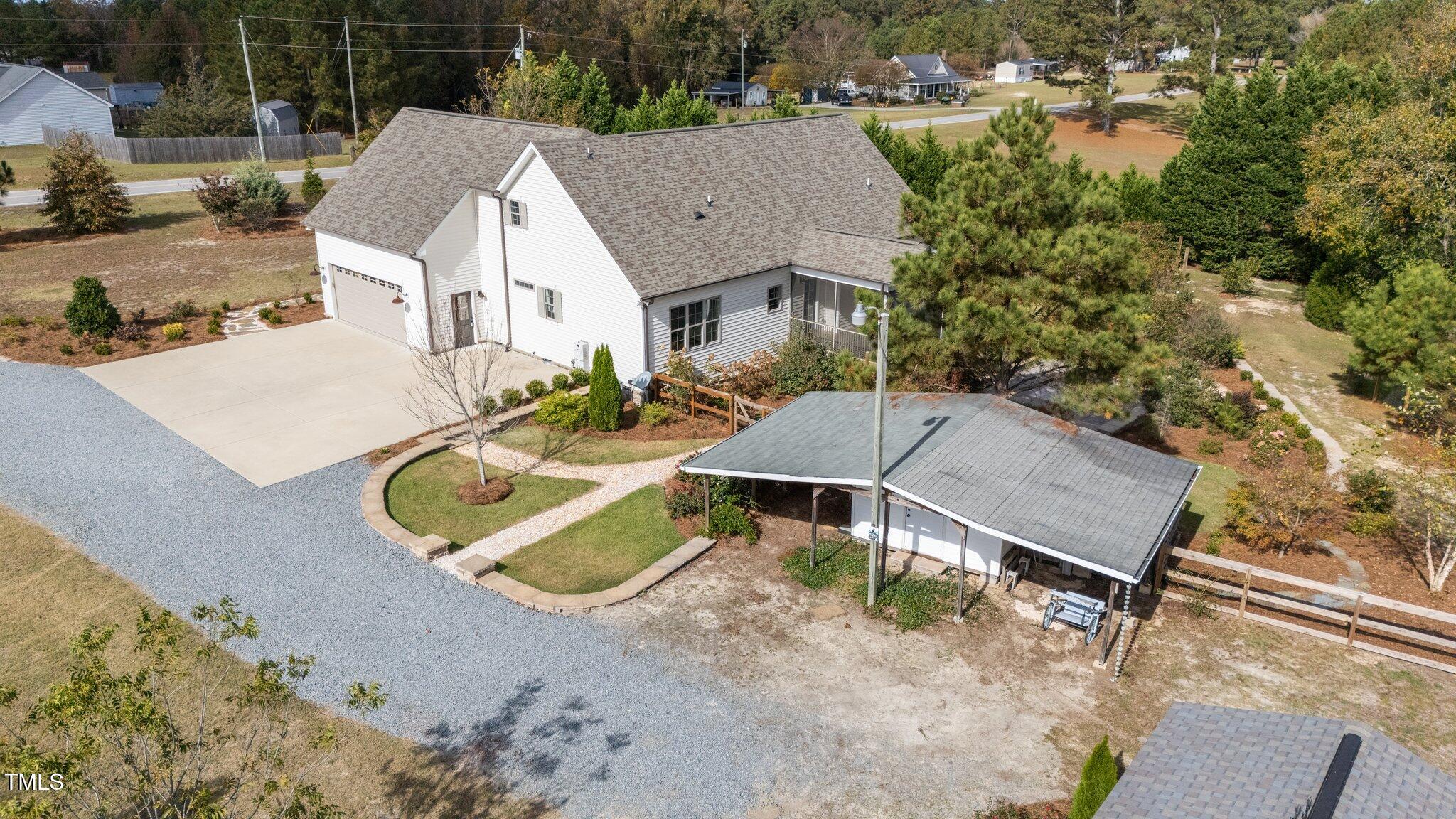 3820 Benson Hardee Road Benson, NC 27504 - Photo 45 of 55 a view of a patio in backyard