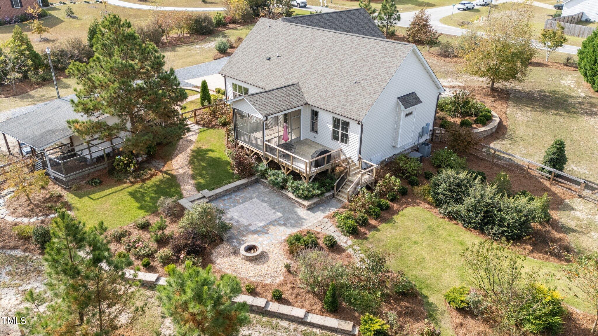 3820 Benson Hardee Road Benson, NC 27504 - Photo 46 of 55 an aerial view of a house with a yard