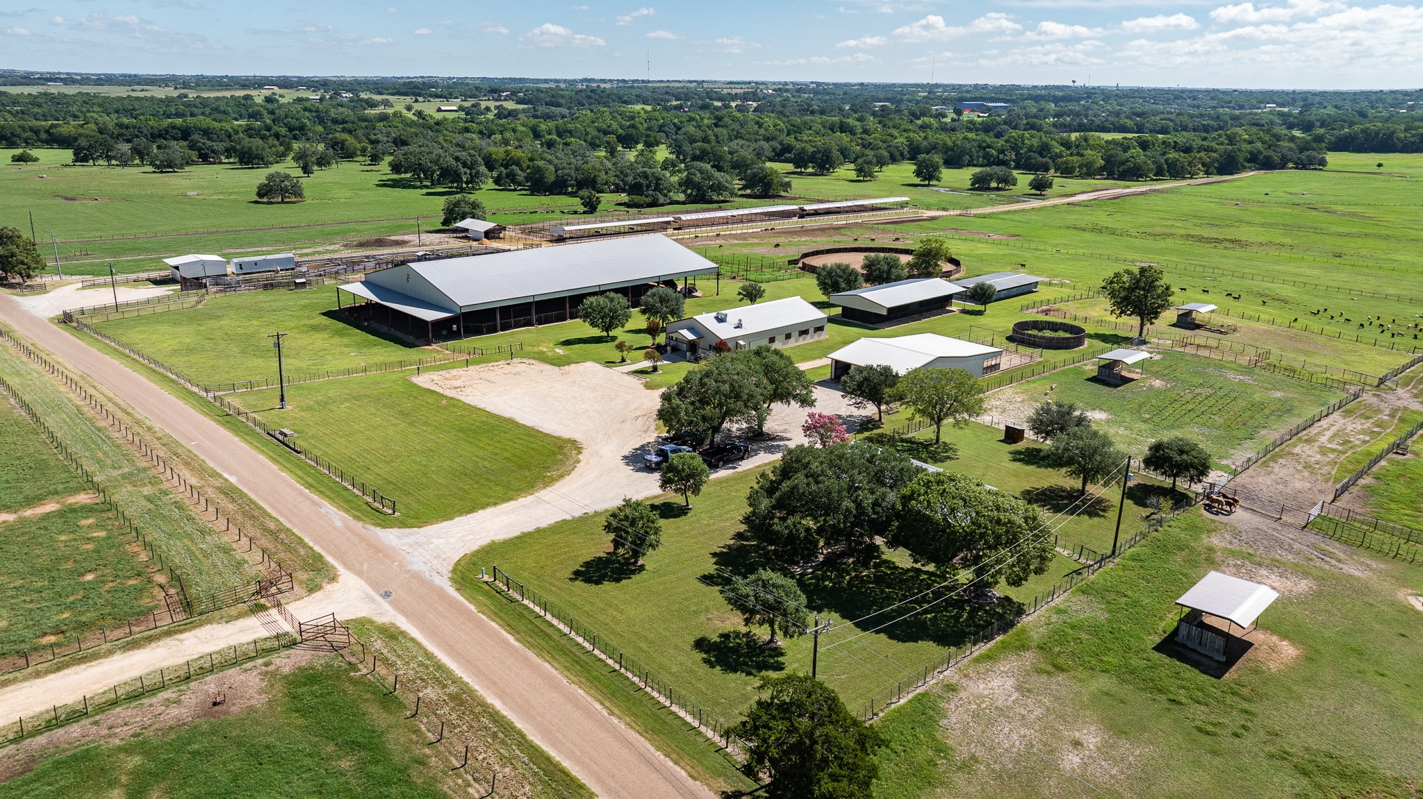 1119 Wolters Road Schulenburg, TX 78956 - Photo 1 of 50 an aerial view of a house with a yard