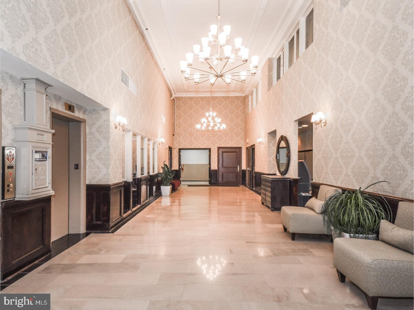 1324 Locust Street, Unit 918 Philadelphia, PA 19107 - Photo 28 of 38 Lobby w/ 24 hr concierge and free WiFi