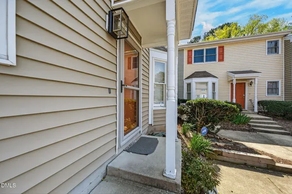 a house view with a garden space