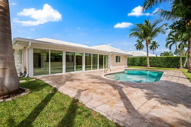 a view of outdoor space yard and swimming pool