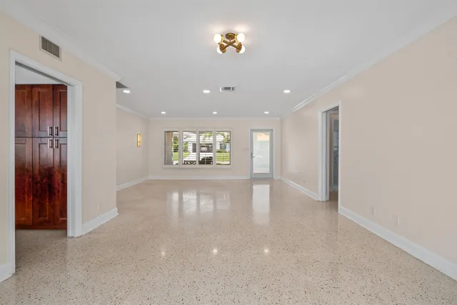 an entryway in an empty room