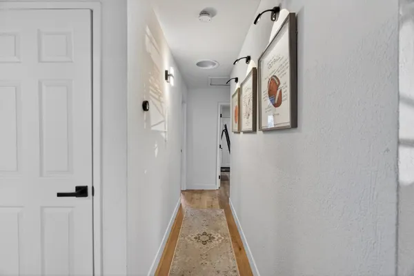 a view of a hallway with hallway