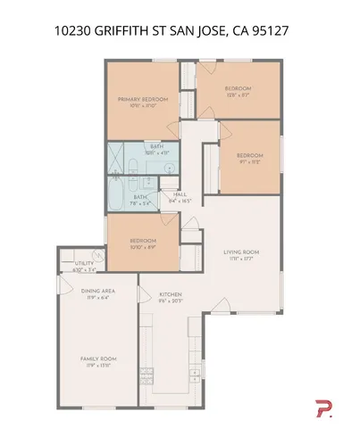 $888,000 | 10230 Griffith Street, San Jose, CA 95127