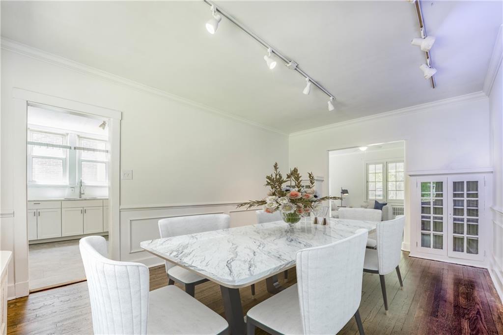 6418 Landview Road Pittsburgh, PA 15217 - Photo 6 of 24 a view of a dining room with furniture and wooden floor