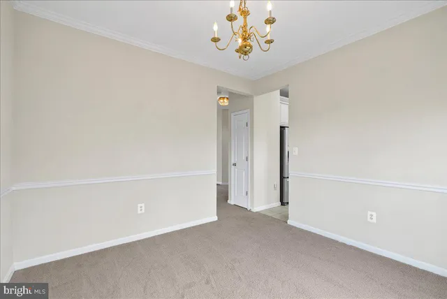 a view of an empty room