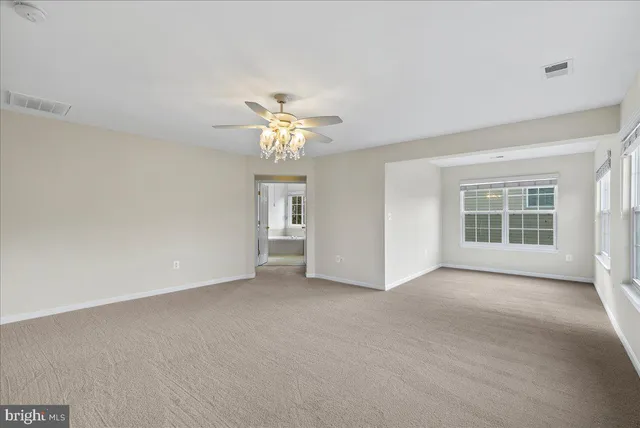 a view of an empty room