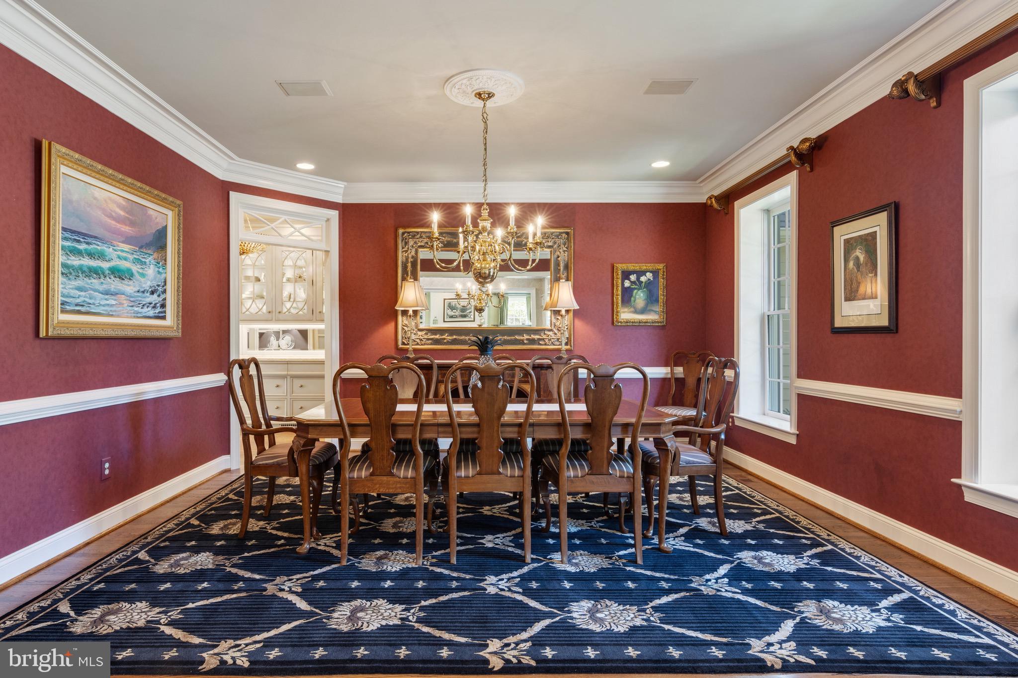 706 Turnbridge Road Wayne, PA 19087 - Photo 16 of 72 Formal Dining Room with beautiful moldings