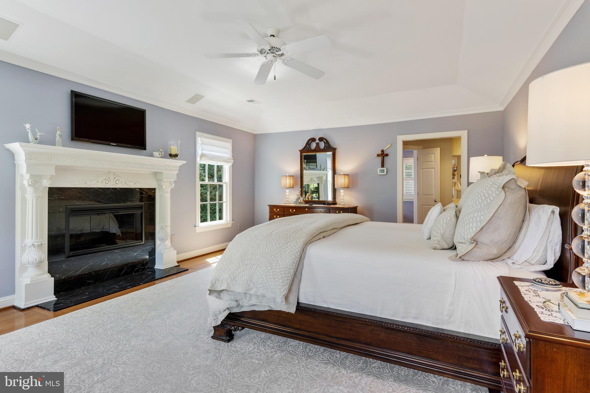 706 Turnbridge Road Wayne, PA 19087 - Photo 38 of 72 Master Bedroom with fireplace