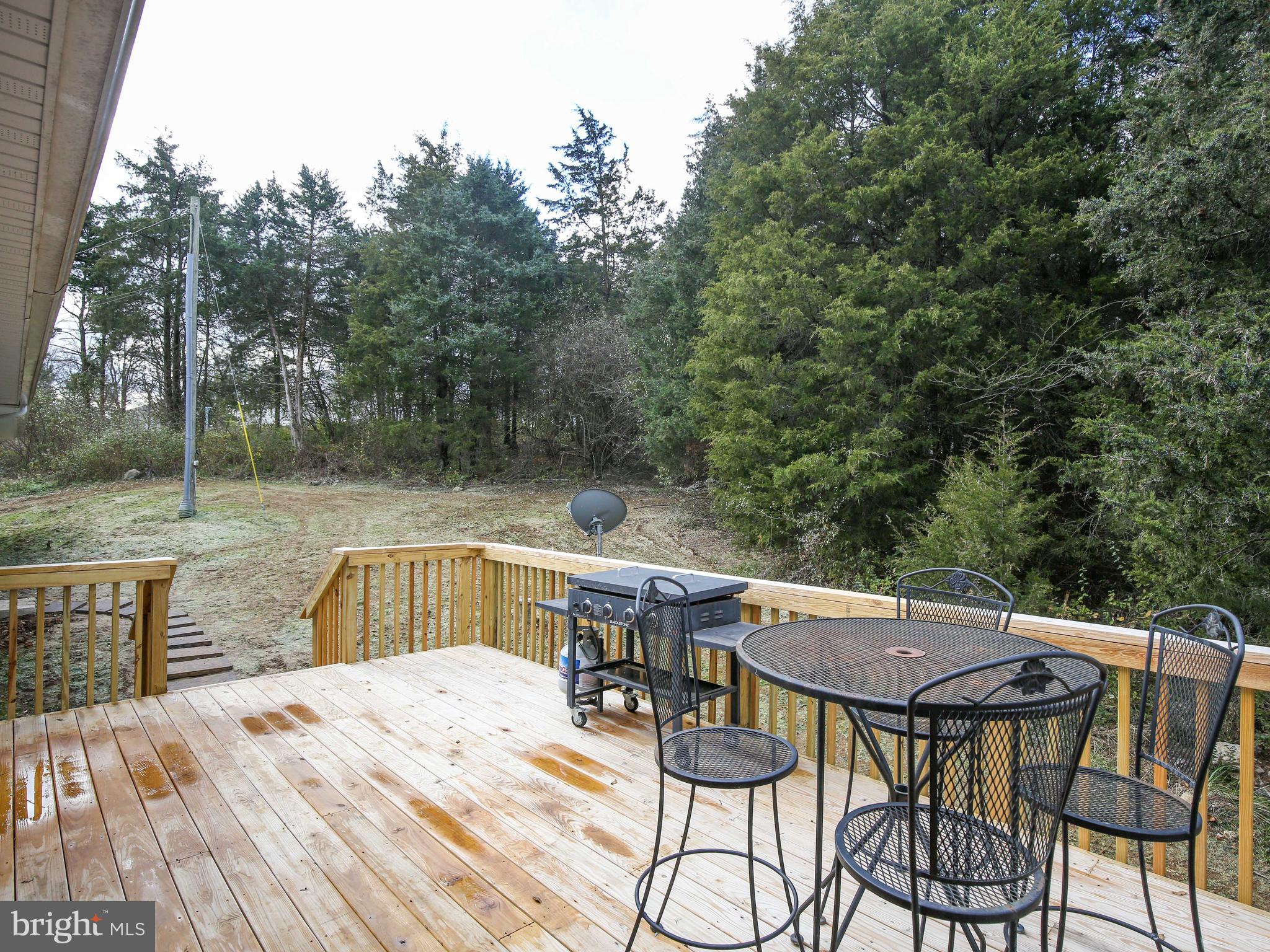 170 Quarry Road Bunker Hill, WV 25413 - Photo 8 of 30 Large back deck overlooking woods - very private