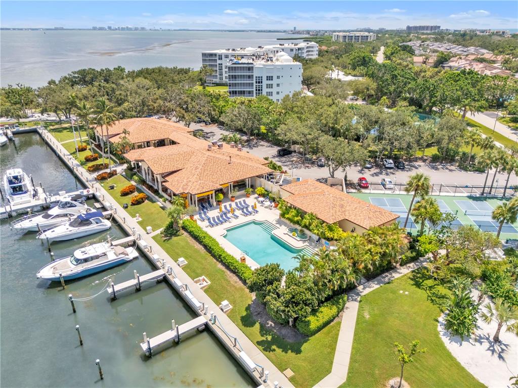 2600 Harbourside Drive, Unit R9 Longboat Key, FL 34228 - Photo 17 of 26 an aerial view of residential houses with outdoor space