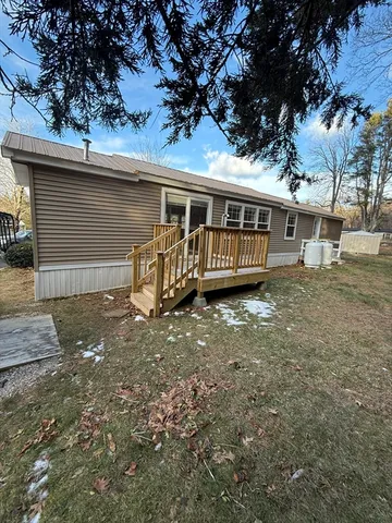 a backyard of a house