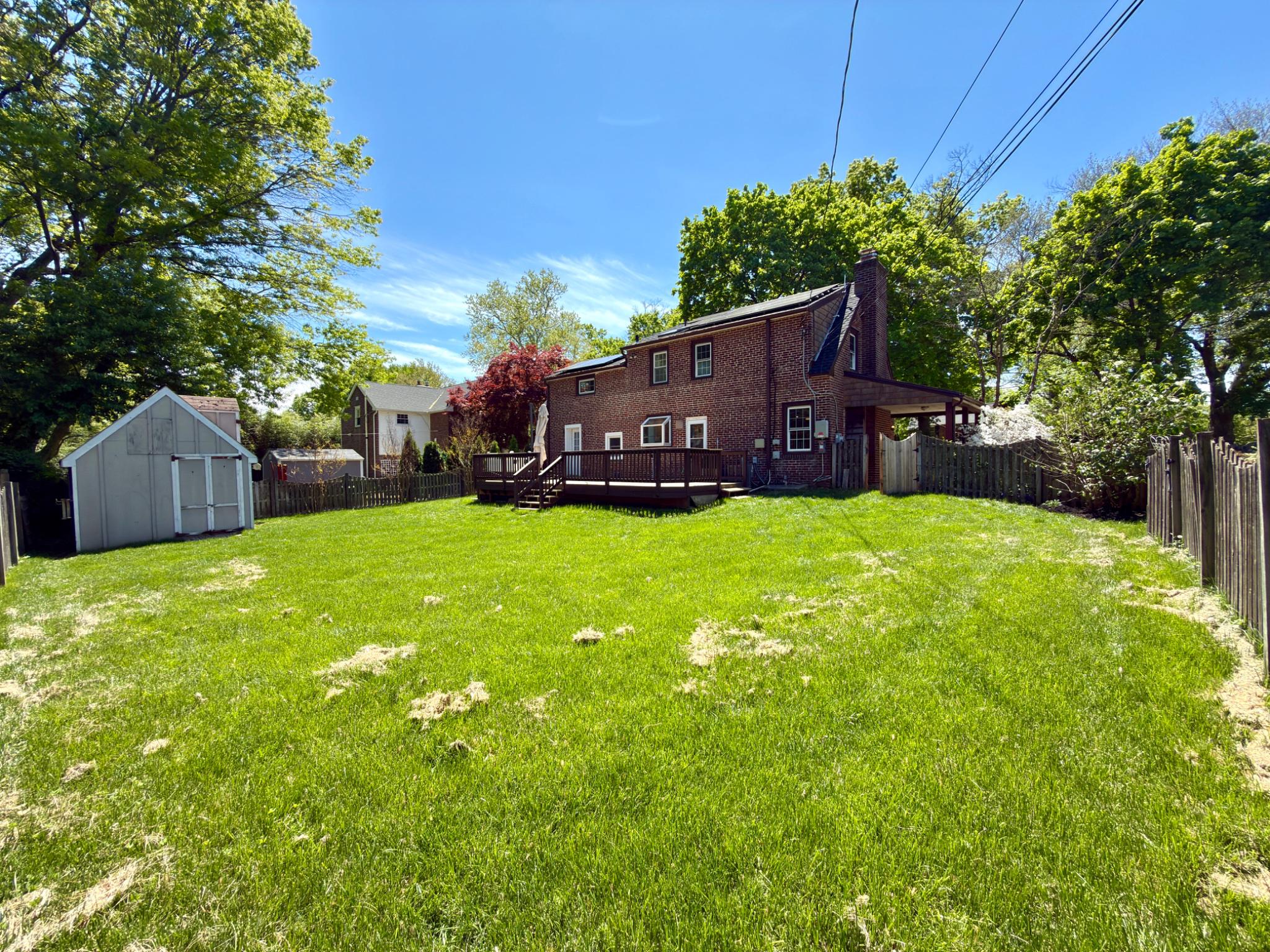 418 East Country Club Lane Wallingford, PA 19086 - Photo 53 of 59 Large backyard with shed