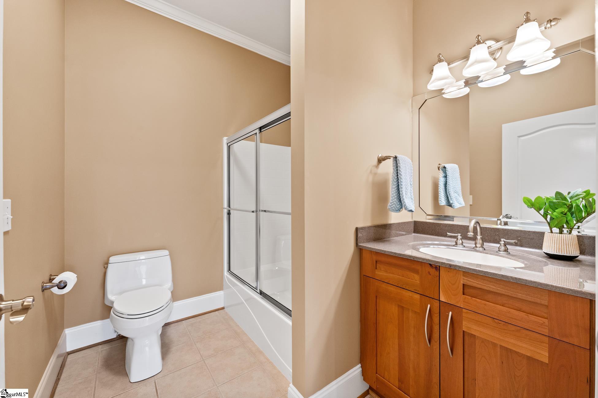 112 P-9-45 Anderson, SC 29625 - Photo 25 of 36 Tile flooring, shower/tub combo