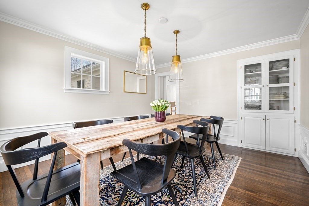 19 Elmwood Road Wellesley, MA 02481 - Photo 11 of 41 a view of a dining room with furniture
