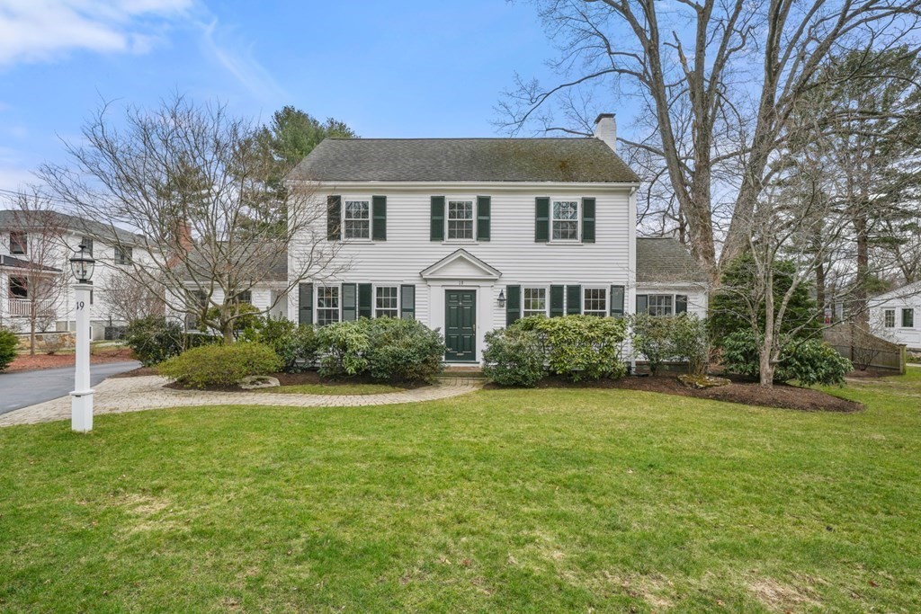 19 Elmwood Road Wellesley, MA 02481 - Photo 2 of 41 a front view of a house with a yard