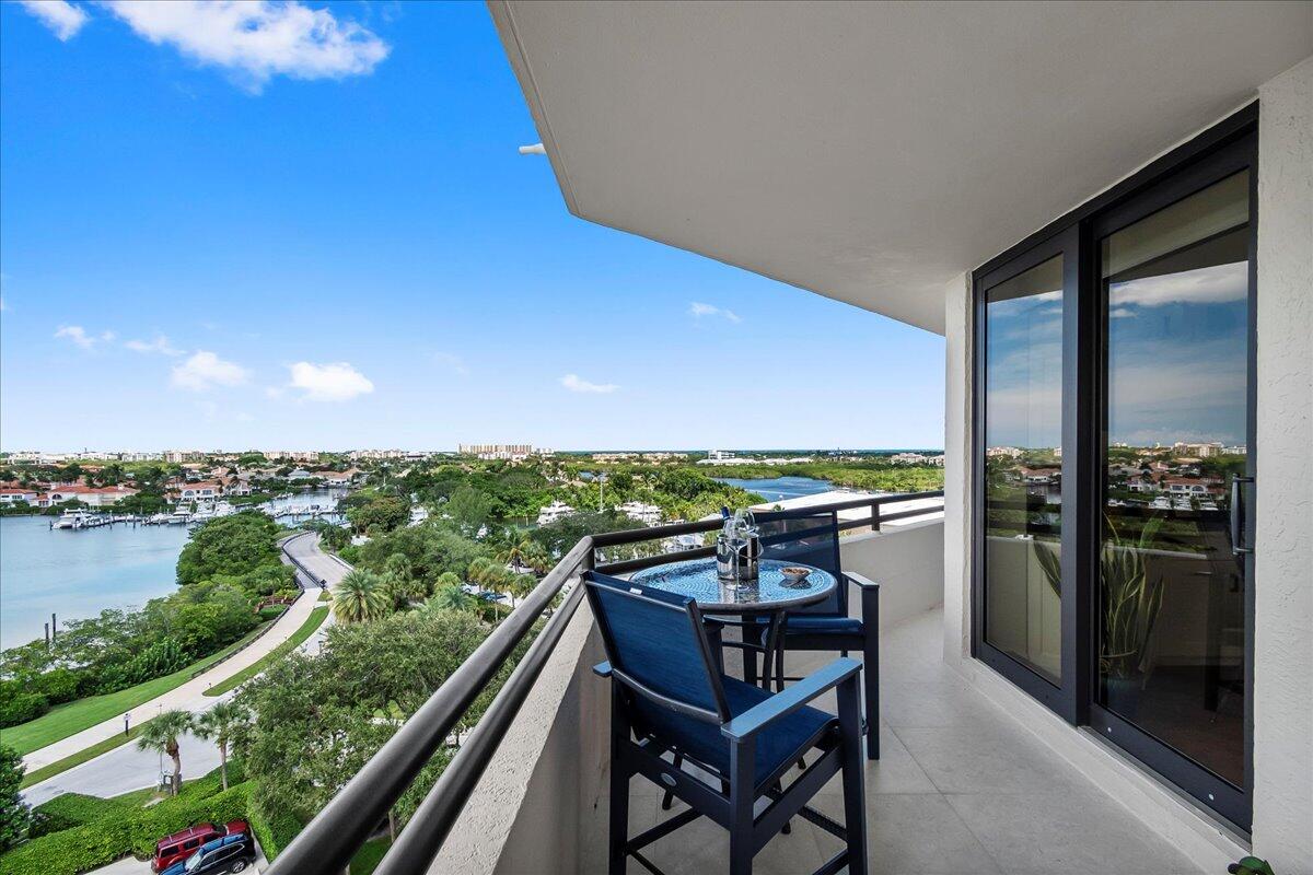 3322 Casseekey Island Road, Unit 901 Jupiter, FL 33477 - Photo 33 of 67 Balcony Overlooking Boats