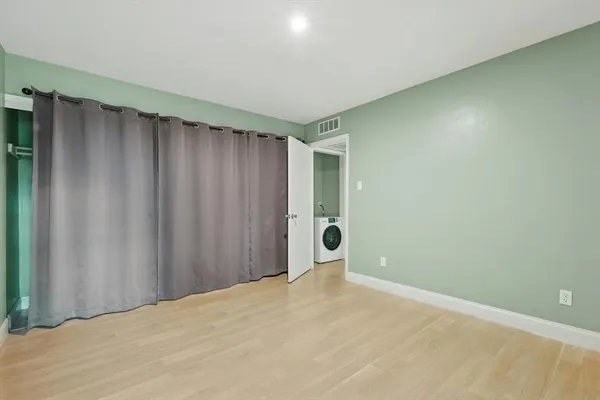 a view of a room with window