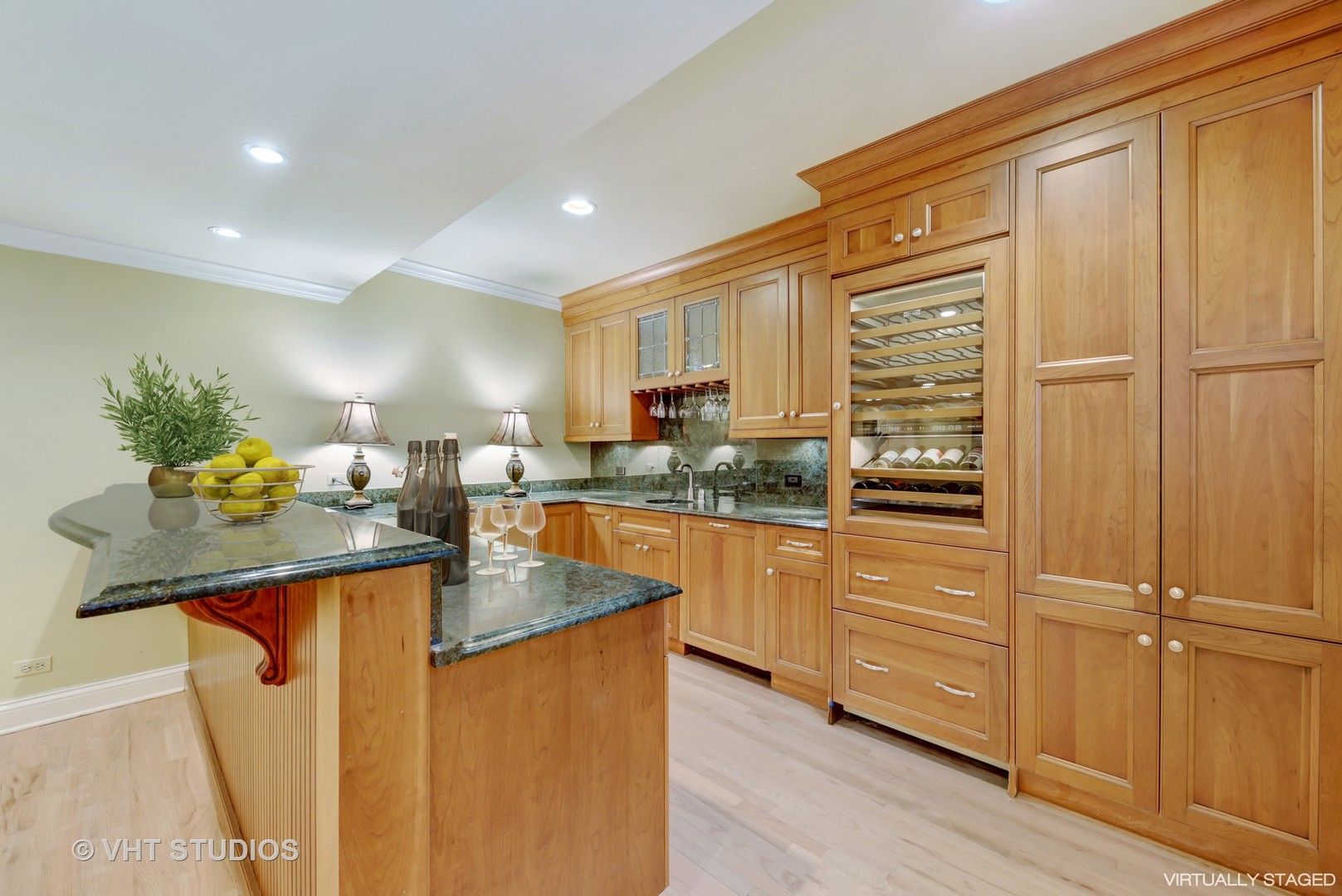 1839 Driving Park Road Wheaton, IL 60187 - Photo 13 of 16 a kitchen with stainless steel appliances granite countertop a sink a stove and a wooden floors