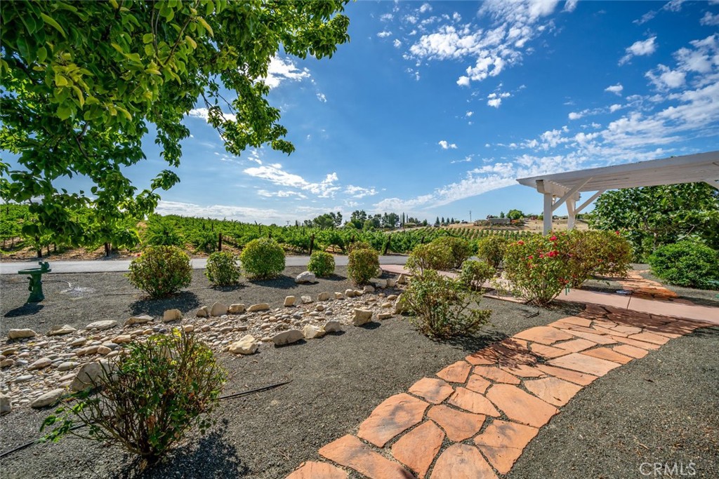 6172 Hawk Ridge Place San Miguel, CA 93451 - Photo 63 of 74 a view of a yard with plants and a bench