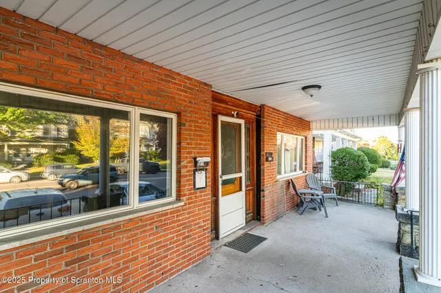 a outdoor space with furniture