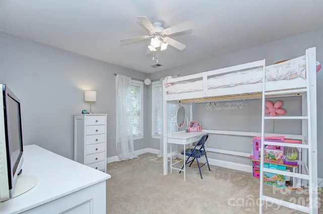 a workspace with furniture