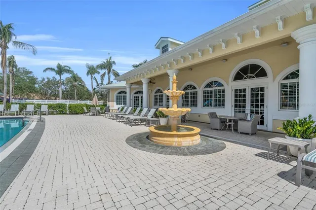 a view of a lake in middle of the lake