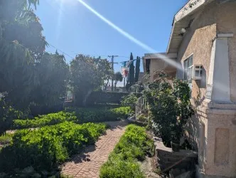 a view of a city from a building