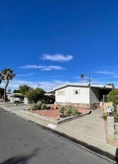 a view of a building with a road