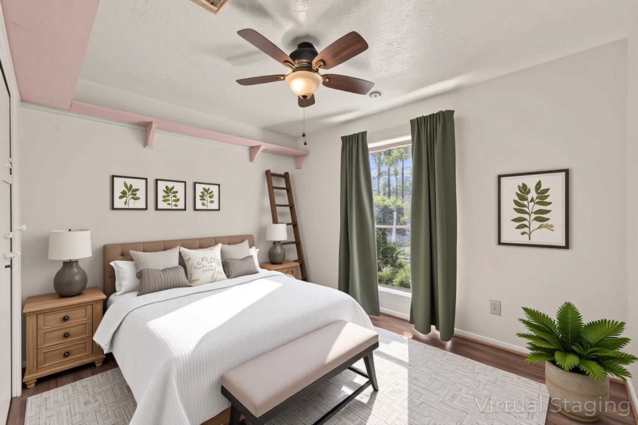 11535 Willis Waukegan Road Conroe, TX 77303 - Photo 26 of 47 a bedroom with a large bed and a chandelier