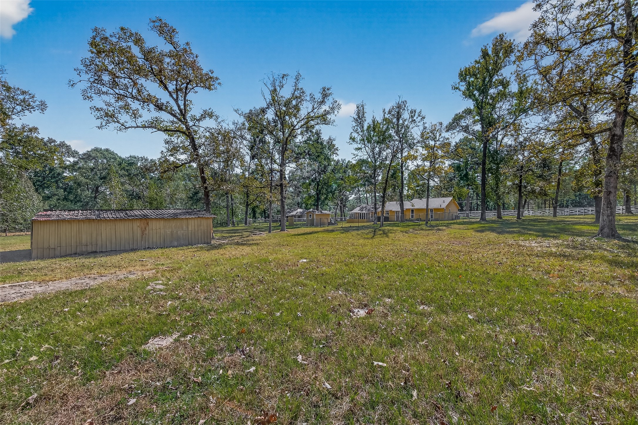 11535 Willis Waukegan Road Conroe, TX 77303 - Photo 46 of 47 a view of outdoor space with deck and yard