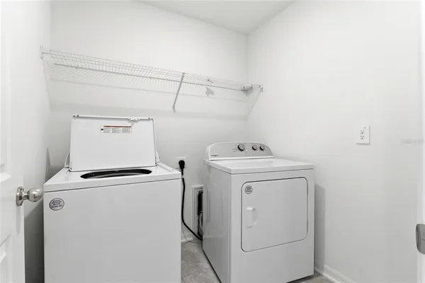 an empty room with an entryway