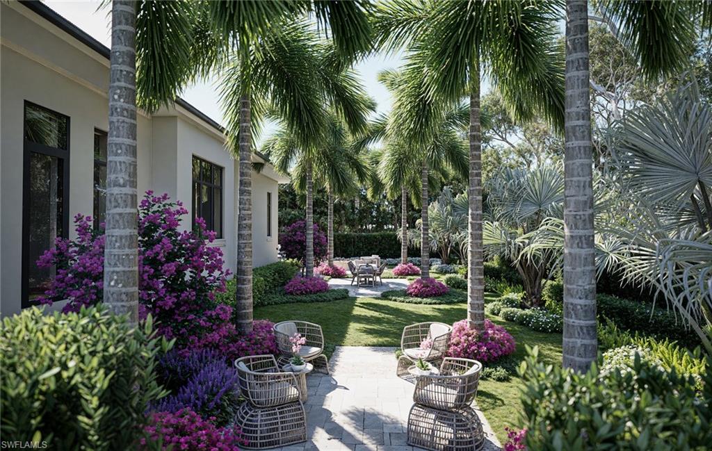 444 Orchid Drive Naples, FL 34102 - Photo 19 of 24 a view of a potted plants on a yard of a house
