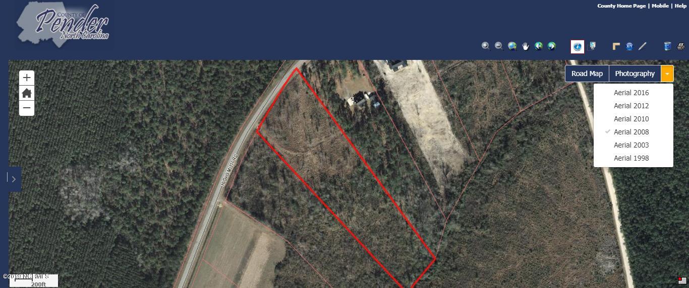 4 Highsmith Road Burgaw, NC 28425 - Photo 6 of 6 2008 PC GIS map of Tract 4 Highsmith sho