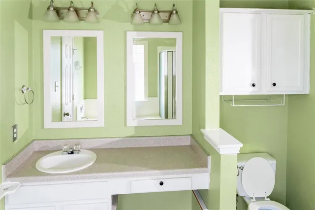 a white bath tub sitting in a bathroom