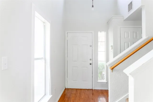 a view of front door