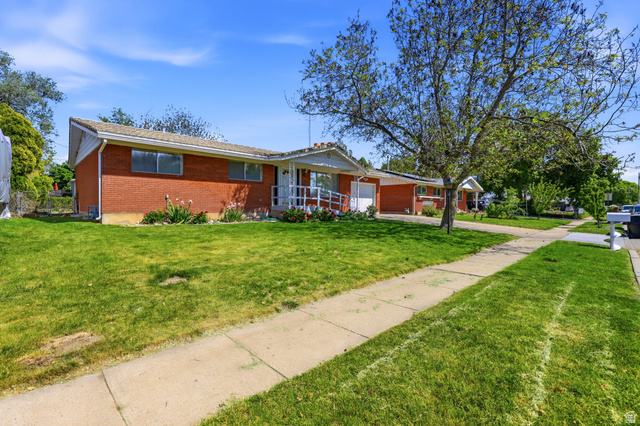 2348 North 770 West Clinton, UT 84015 - Photo 25 of 25 Brick ranch-style exterior with a covered front entry