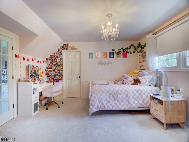 23 Ryerson Road Flemington, NJ 08822 - Photo 24 of 44 a bedroom with furniture and a chandelier