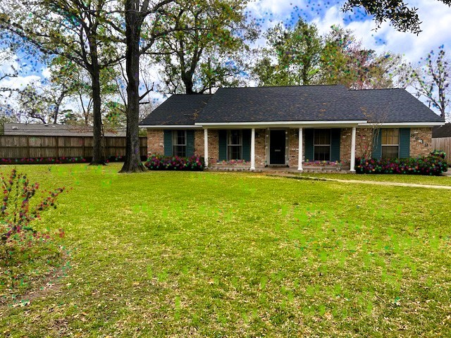 8639 Cedarbrake Drive Spring Valley Village, TX 77055 - Photo 1 of 26 Nestled in a tranquil cul-de-sac, this charming home boasts a spacious front yard adorned with majestic mature trees, offering a serene and picturesque setting.