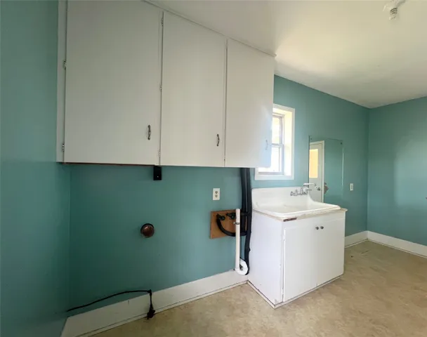 a utility room with a washer and dryer