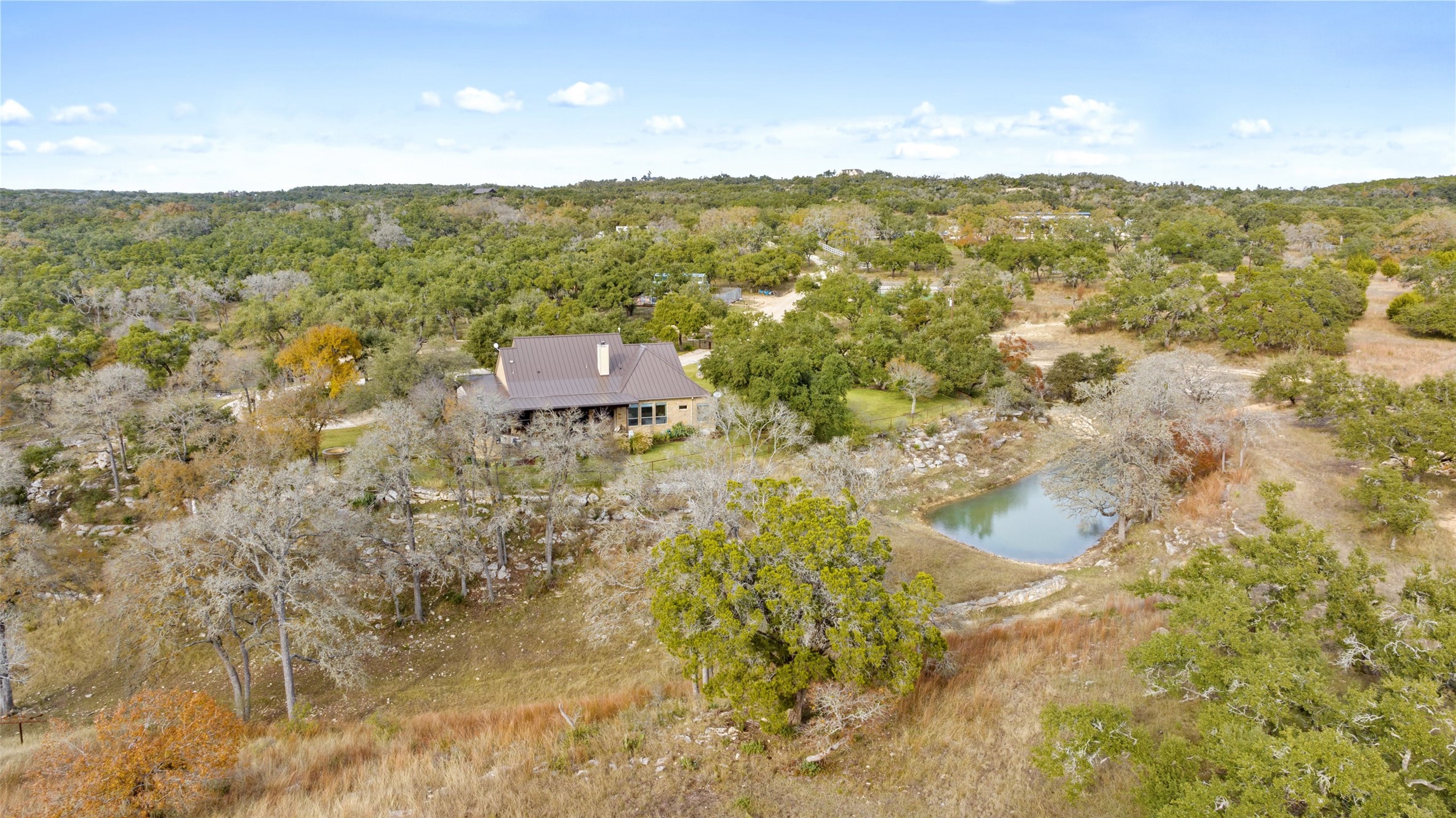 751 Prochnow Road Dripping Springs, TX 78620 - Photo 23 of 40 Bird's eye view featuring a water view