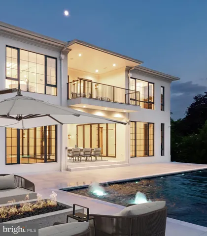 a front view of a house with entertaining space