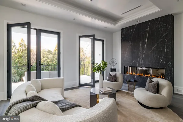 a view of a living room and a couch