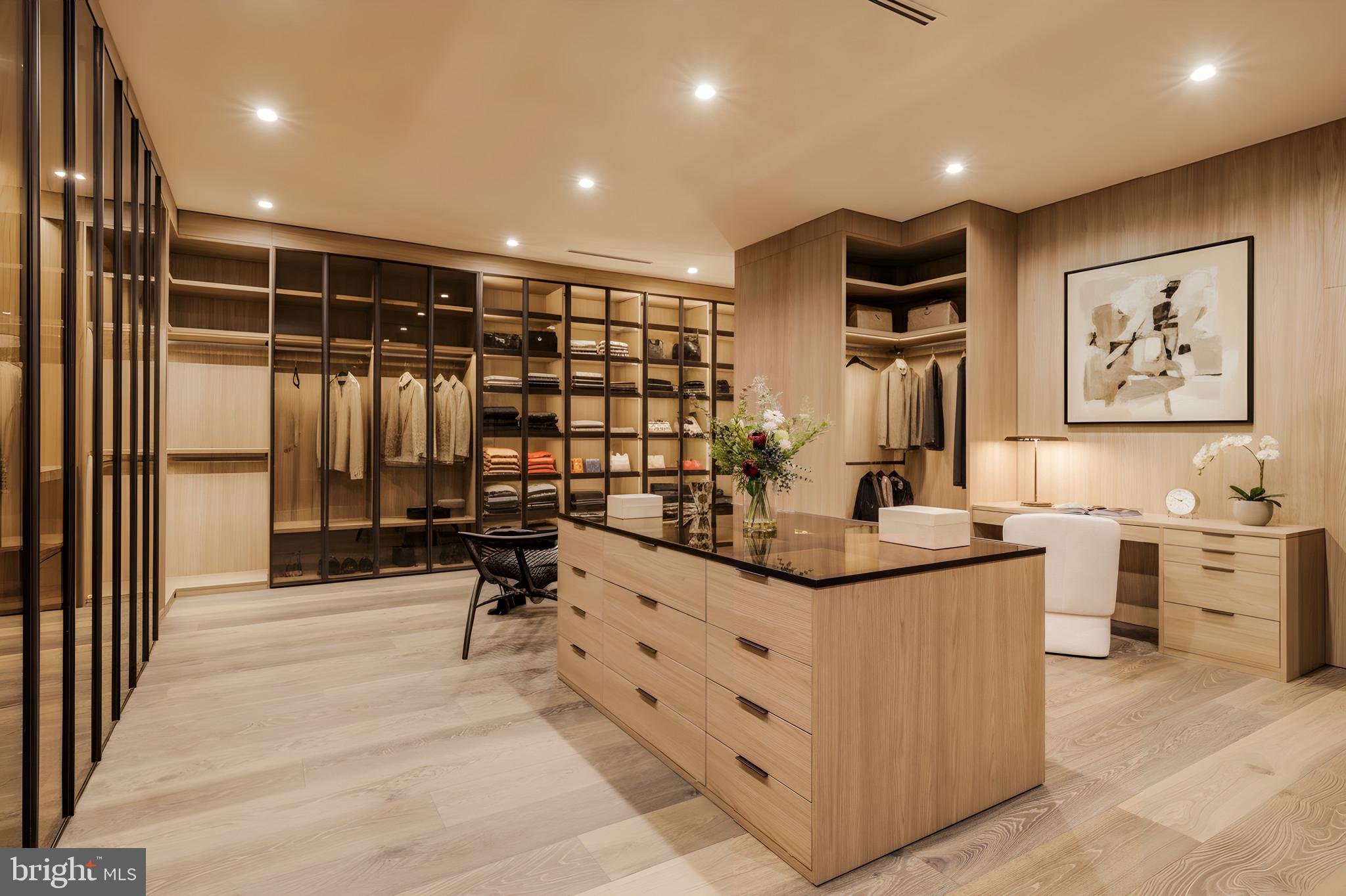 1102 Chain Bridge Road McLean, VA 22101 - Photo 36 of 50 a kitchen with stainless steel appliances kitchen island granite countertop a sink and cabinets