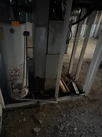 a view of water heater room
