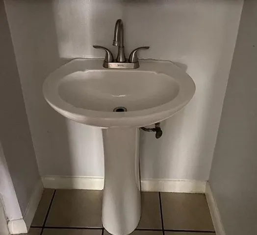 a bathroom with a sink