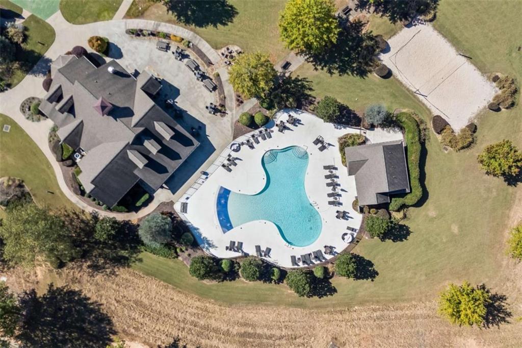 15 Cottage Lane, Unit 102 Toccoa, GA 30577 - Photo 12 of 40 an aerial view of a house with a swimming pool and garden