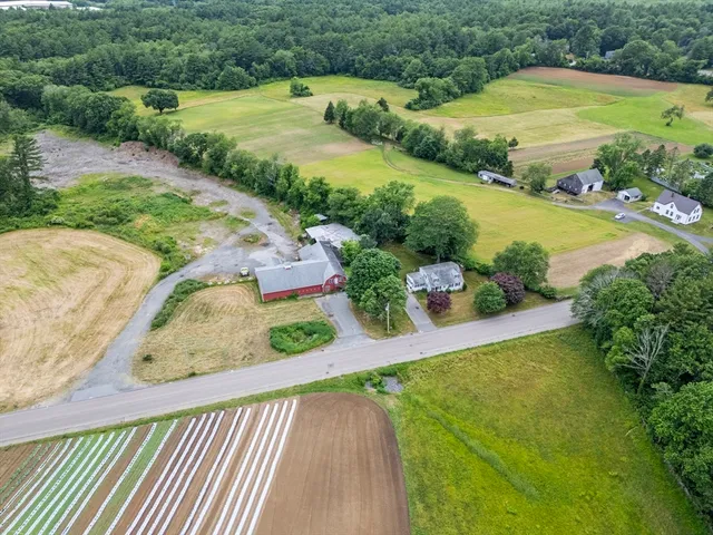 a view of a garden with an outdoor space