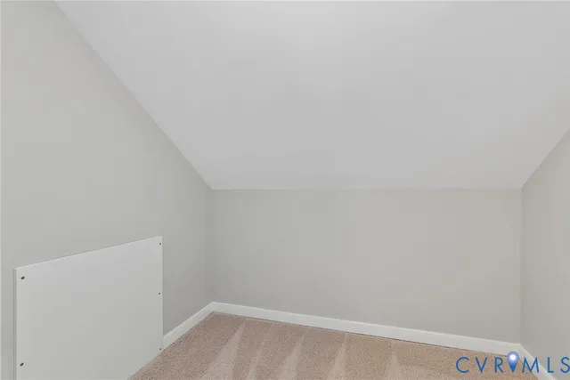 a view of small space with empty racks